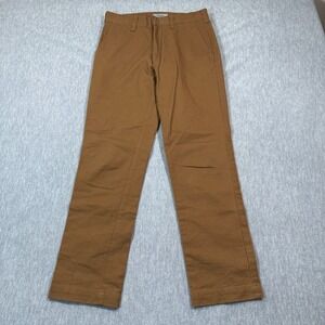 Carhartt WIP x Wacko Maria Skate Pant Women XS Brown Cotton Twill Casual Trouser
